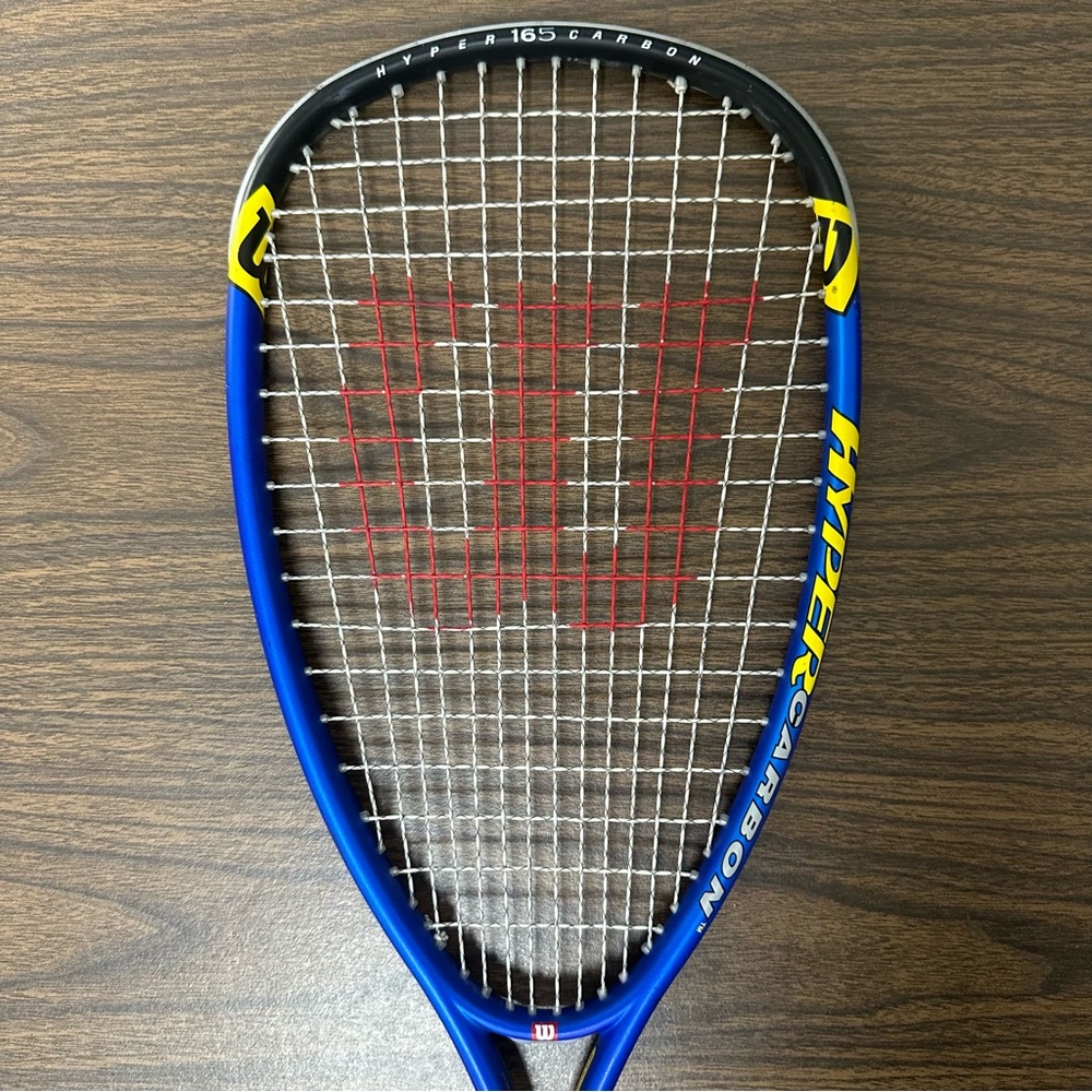 Wilson Hyper Pro Staff 165 Carbon Double Braid Squash Racquet w. case - Picture 5 of 16